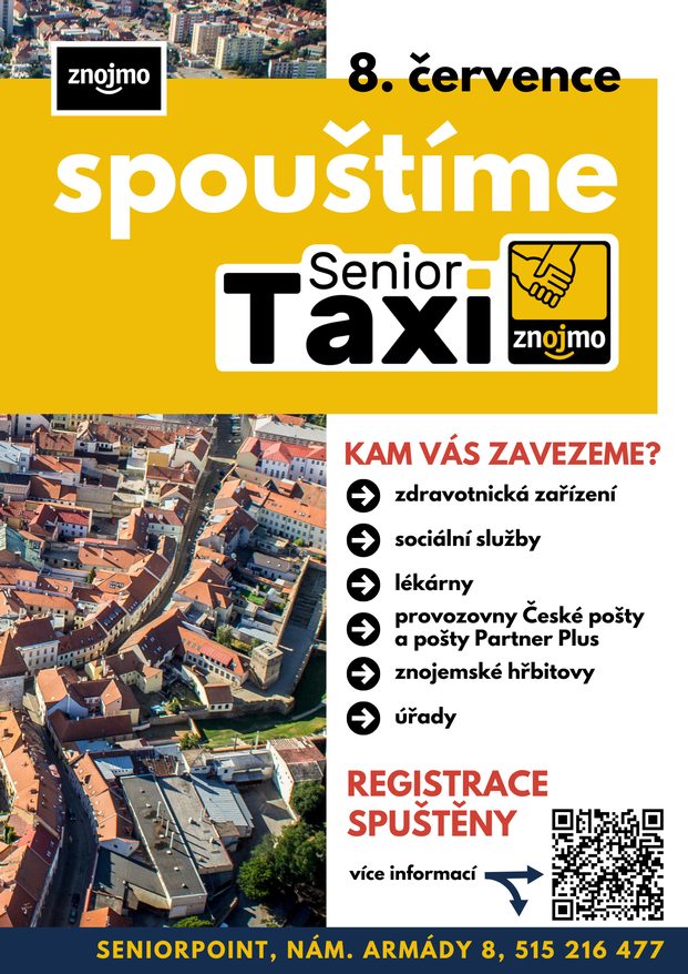 Spuštění Senior Taxi - úterý 8. července